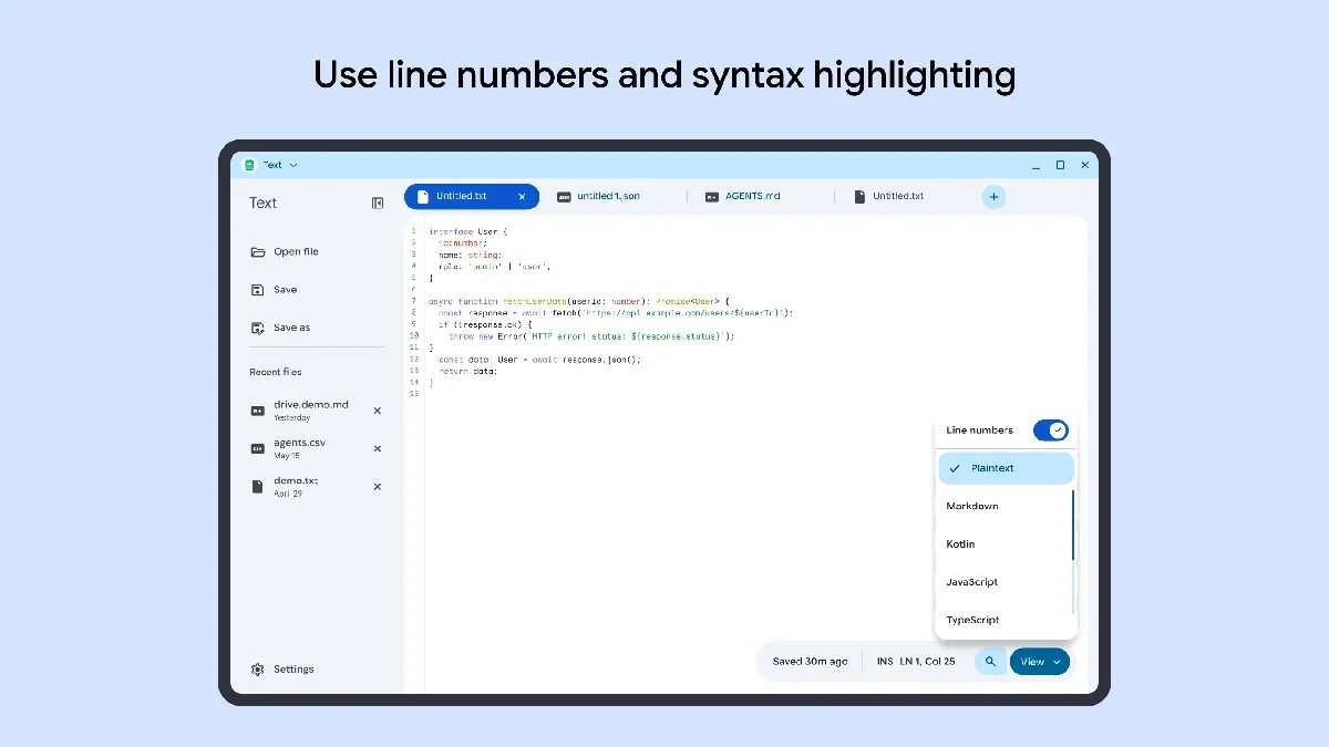 Google Official Text App for Googlebook(3)
