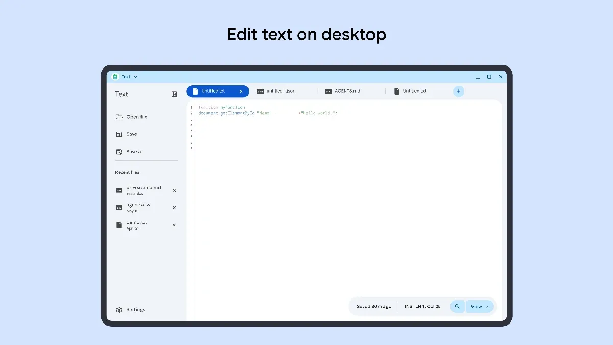 Google Official Text App for Googlebook(1)