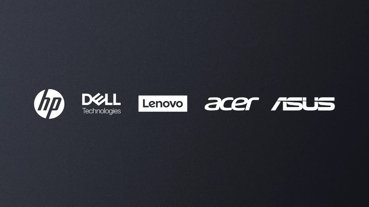 Googlebook First 5 Partner Logos - HP Dell Lenovo Acer ASUS