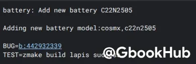 Asus Lapis Battery Info
