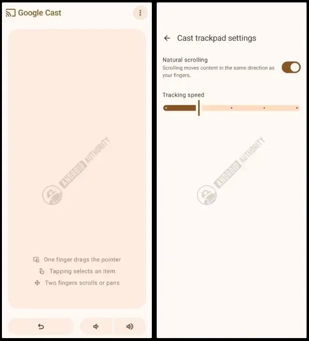 Cross Device Services Cast Trackpad Feature Leak