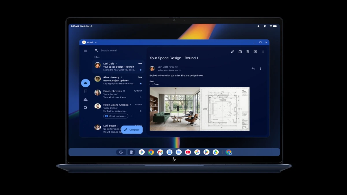 HP Googlebook 14c (Quartz) の画像がリーク。「Continue On」機能に対応か