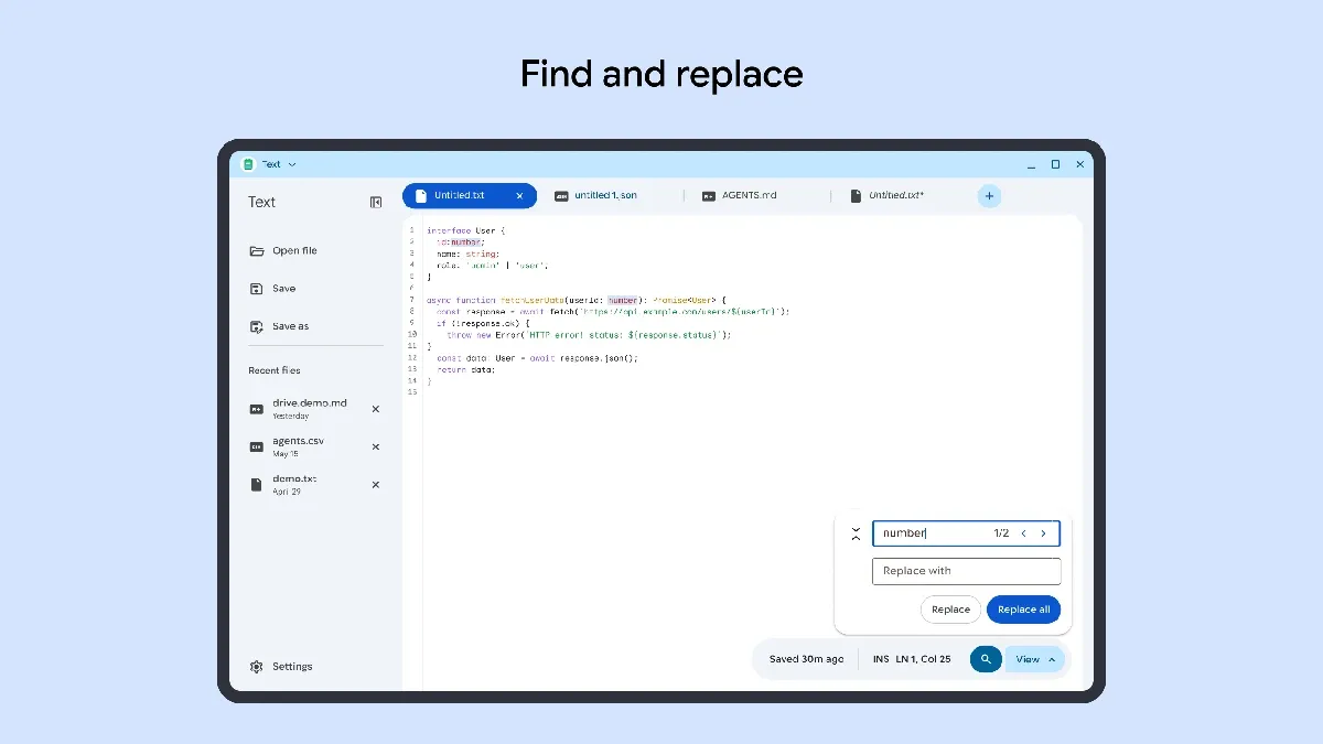 Google Official Text App for Googlebook(4)