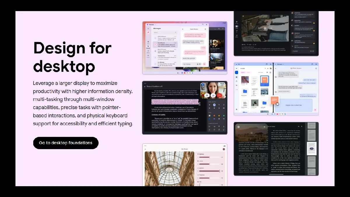 Android Developers Design for Desktop