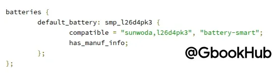 Googlebook Pic Battery Code