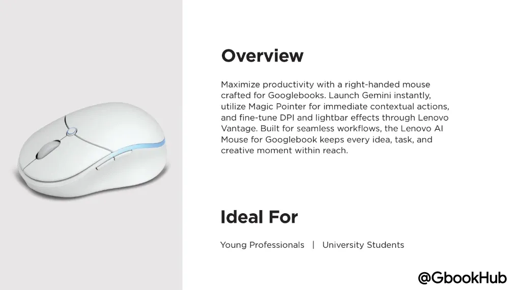 Lenovo AI Mouse for Googlebook Official Spec Watermark