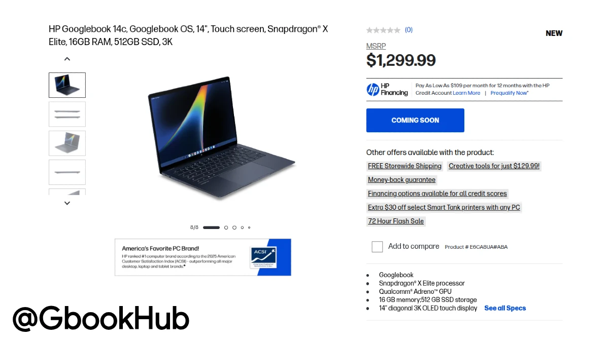Hp Googlebook 14c Official Infomation Leak